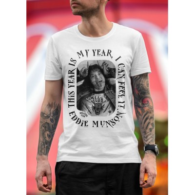 Мъжка тениска Stranger Things S4 - Eddie Munson HellFire Club